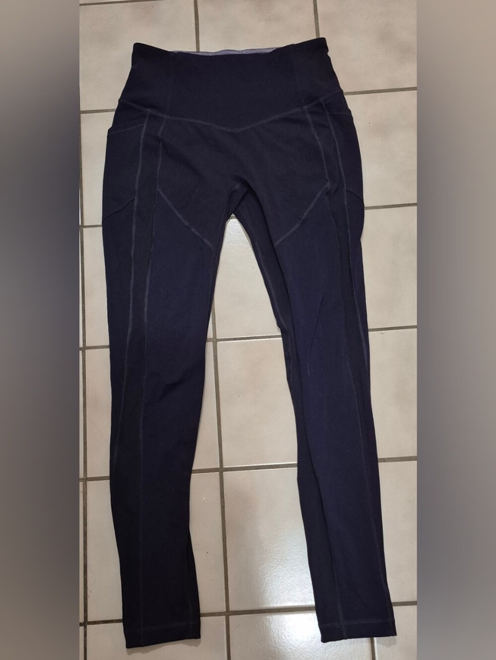 Lululemon Speed Tight II Brushed Black Grape Leggings Size 8